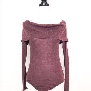 Fashion nova long Sleeve off Shoulder Bodysuit